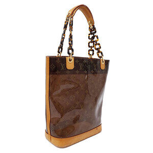 Louis Vuitton Shoulder Cabas Ambre Vinyl bag Monogram tote Brown